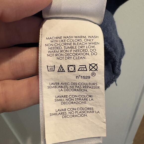 Polo Ralph Lauren Shirt Mens Small Blue Long Sleeve Crewneck Pullover Classic - Picture 10 of 12